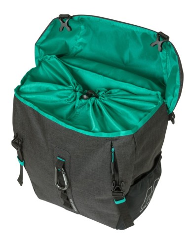 Enkele tas Basil Discovery 365D M MIK 9L 12 x 25 x 33 cm - zwart