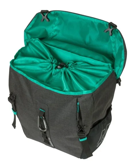 Enkele tas Basil Discovery 365D M MIK 9L 12 x 25 x 33 cm - zwart
