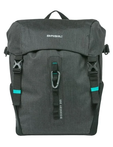 Enkele tas Basil Discovery 365D L MIK 20L 15 x 23 x 35 cm - zwart