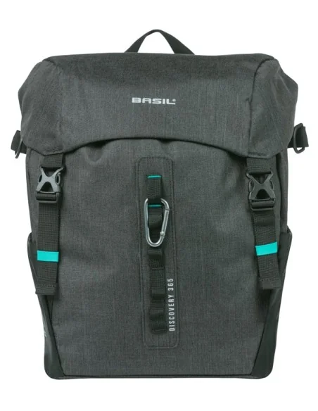 Enkele tas Basil Discovery 365D L MIK 20L 15 x 23 x 35 cm - zwart