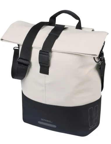 Cove shopper Basil MIK 14-16L 14 x 29 x 36 cm - zwart/wit