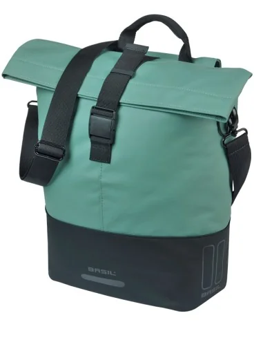 Cove shopper Basil MIK 14-16L 14 x 29 x 36 cm - groen/zwart