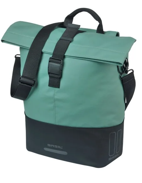 Cove shopper Basil MIK 14-16L 14 x 29 x 36 cm - groen/zwart