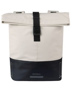 Dubbele fietstas Basil Cove 28-32L 14 x 29 x 36 cm - wit/zwart 2