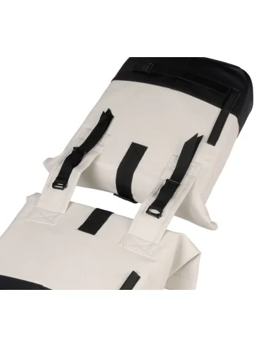 Dubbele fietstas Basil Cove 28-32L 14 x 29 x 36 cm - wit/zwart