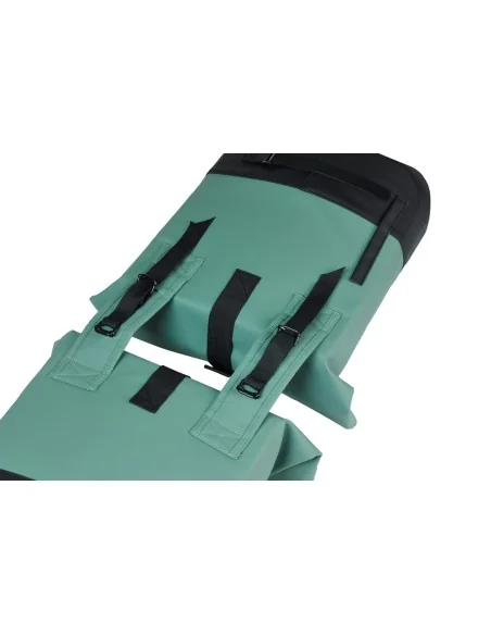 Dubbele fietstas Basil Cove 28-32L 14 x 29 x 36 cm - groen/zwart