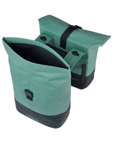 Dubbele fietstas Cove MIK 28-32L 14 x 29 x 36 cm - groen/zwart