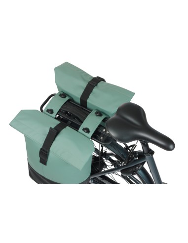 Dubbele fietstas Cove MIK 28-32L 14 x 29 x 36 cm - groen/zwart