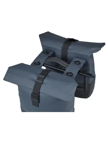 Dubbele fietstas Cove MIK 28-32L 14 x 29 x 36 cm - blauw/zwart