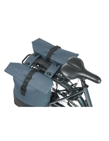 Dubbele fietstas Cove MIK 28-32L 14 x 29 x 36 cm - blauw/zwart