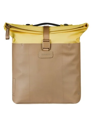 Dubbele fietstas Basil Vive MIK 28-35L 14 x 30 x 38 cm - zand/geel