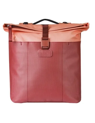 Dubbele fietstas Basil Vive MIK 28-35L 14 x 30 x 38 cm - bordeaux/roze