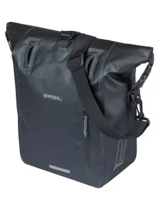 Enkele fietstas Basil Rivo M tarpaulin MIK 12-15L 14 x 25 x 38 cm - zwart 2