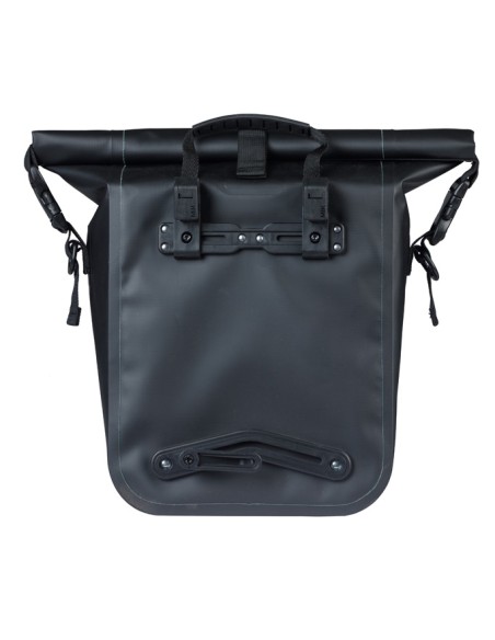 Enkele fietstas Basil Rivo M tarpaulin MIK 12-15L 14 x 25 x 38 cm - zwart