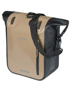 Enkele fietstas Basil Rivo M tarpaulin MIK 12-15L 14 x 25 x 38 cm - zand/zwart 2