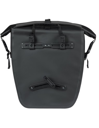 Enkele fietstas Basil Rivo L tarpaulin MIK 25-31L 14 x 28 x 43 cm - zwart