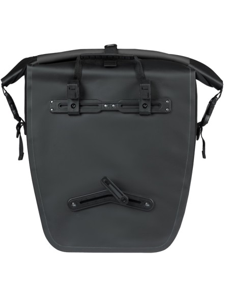Enkele fietstas Basil Rivo L tarpaulin MIK 25-31L 14 x 28 x 43 cm - zwart