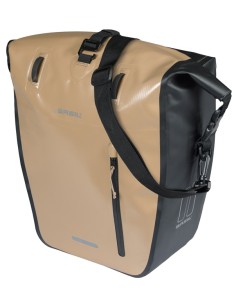 Enkele fietstas Basil Rivo L tarpaulin MIK 25-31L 14 x 28 x 43 cm - zand/zwart 2