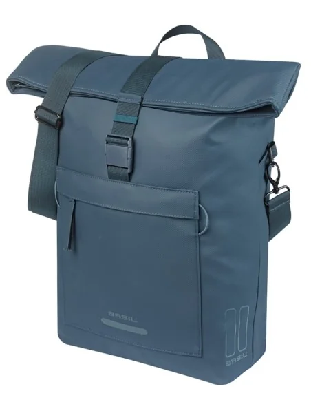 Fietsschoudertas Basil Brooklyn MIK 17L 14 x 32 x 40 cm - blauw