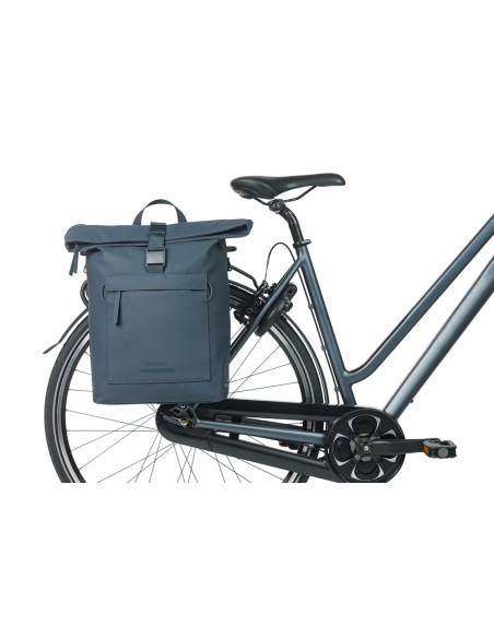 Fietsschoudertas Basil Brooklyn MIK 17L 14 x 32 x 40 cm - blauw
