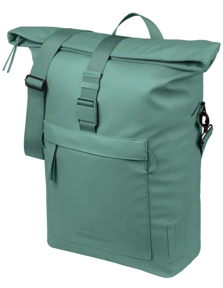 Fietsschoudertas Basil Brooklyn MIK 17L 14 x 32 x 40 cm - groen