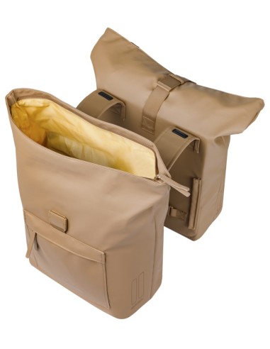 Dubbele fietstas Basil Brooklyn 41L 14 x 30 x 37 cm - zand
