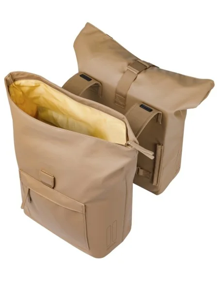 Dubbele fietstas Basil Brooklyn 41L 14 x 30 x 37 cm - zand