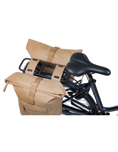 Dubbele fietstas Basil Brooklyn 41L 14 x 30 x 37 cm - zand