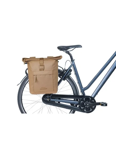 Dubbele fietstas Basil Brooklyn 41L 14 x 30 x 37 cm - zand