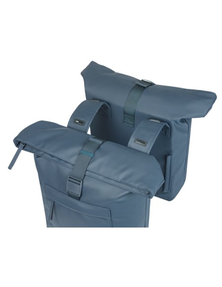 Dubbele fietstas Basil Brooklyn 41L 14 x 30 x 37 cm - blauw