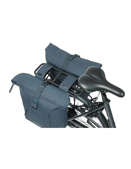 Dubbele fietstas Basil Brooklyn 41L 14 x 30 x 37 cm - blauw