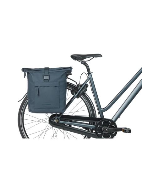 Dubbele fietstas Basil Brooklyn 41L 14 x 30 x 37 cm - blauw