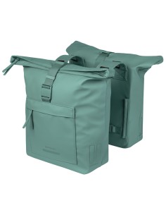 Dubbele fietstas Basil Brooklyn 41L 14 x 30 x 37 cm - groen