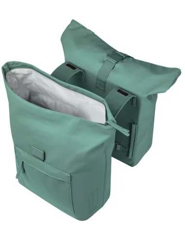 Dubbele fietstas Basil Brooklyn 41L 14 x 30 x 37 cm - groen