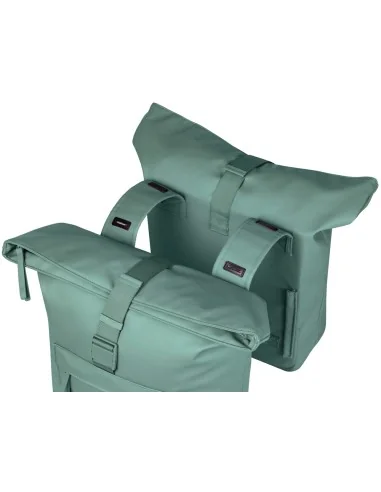 Dubbele fietstas Basil Brooklyn 41L 14 x 30 x 37 cm - groen