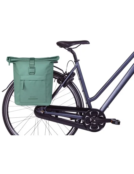 Dubbele fietstas Basil Brooklyn 41L 14 x 30 x 37 cm - groen