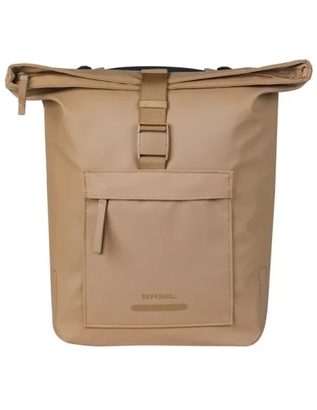 Dubbele fietstas Basil Brooklyn MIK 41L 14 x 30 x 37 cm - zand