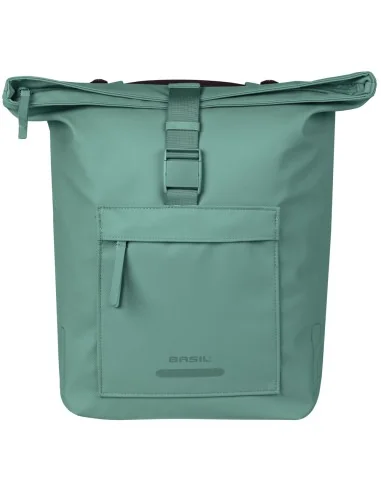 Dubbele fietstas Basil Brooklyn MIK 41L 14 x 30 x 37 cm - groen