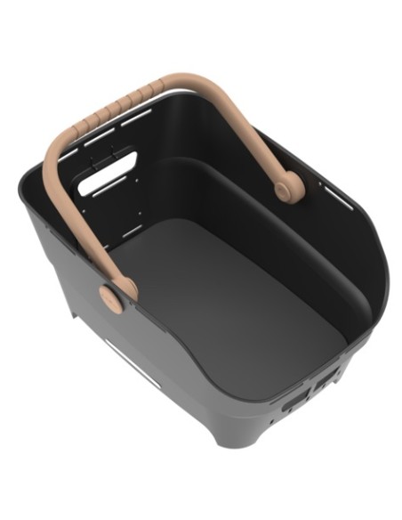 Fietsmand Basil Cento Neo MIK achter 46 x 23 x 14 cm - zwart