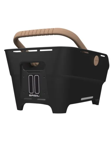 Fietsmand Basil Cento Neo MIK achter 46 x 23 x 14 cm - zwart