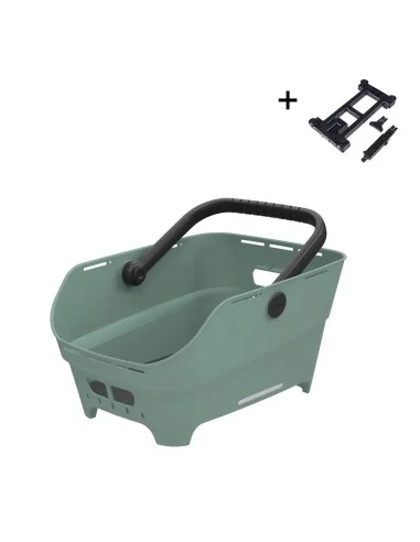 Fietsmand Basil Cento Neo MIK achter 46 x 23 x 14 cm - groen