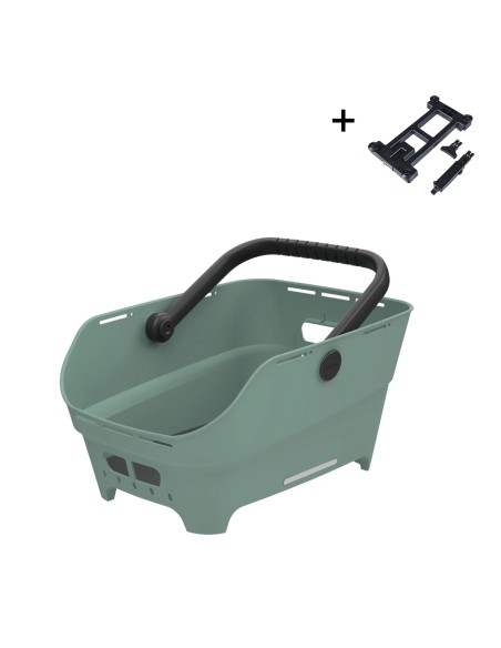 Fietsmand Basil Cento Neo MIK achter 46 x 23 x 14 cm - groen