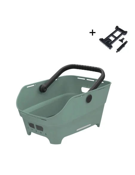 Fietsmand Basil Cento Neo MIK achter 46 x 23 x 14 cm - groen