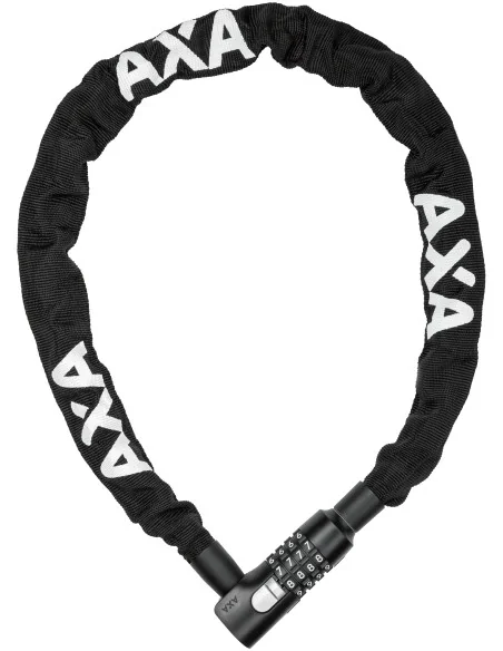 Kettingslot Axa Absolute C5-90 met polyester hoes - zwart