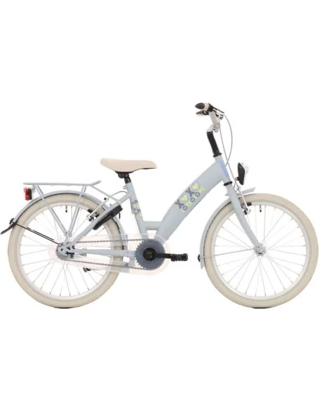 Kinderfiets Bikefun Lots of Love 20 inch met Remnaaf - Lichtblauw