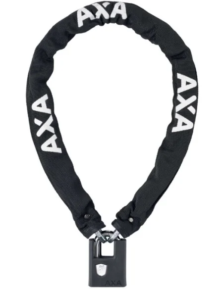 Kettingslot Axa Clinch+ 105/7,5 met polyester hoes - zwart