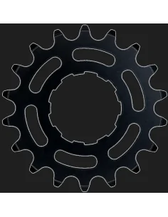 Tandwiel KMC Voor enviolo 18T O-MO Staal 3/32 inch - Zwart