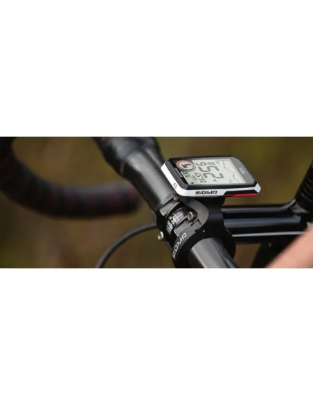 Fietscomputer GPS Sigma ROX 4.0 met standaard stuurhouder - zwart