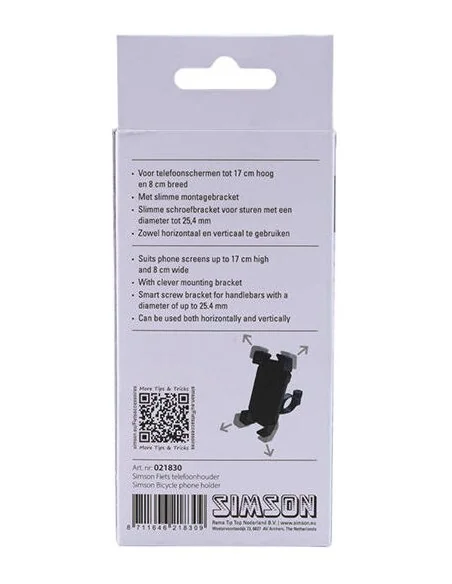 Telefoonhouder Simson voor op het stuur