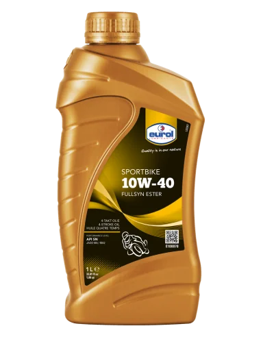 Volsynthetische motorolie Eurol Sportbike 10W-40 voor 4-takt motorfietsen